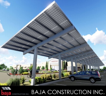Baja Construction rendering for Baja Carports by an in-house design engineer.